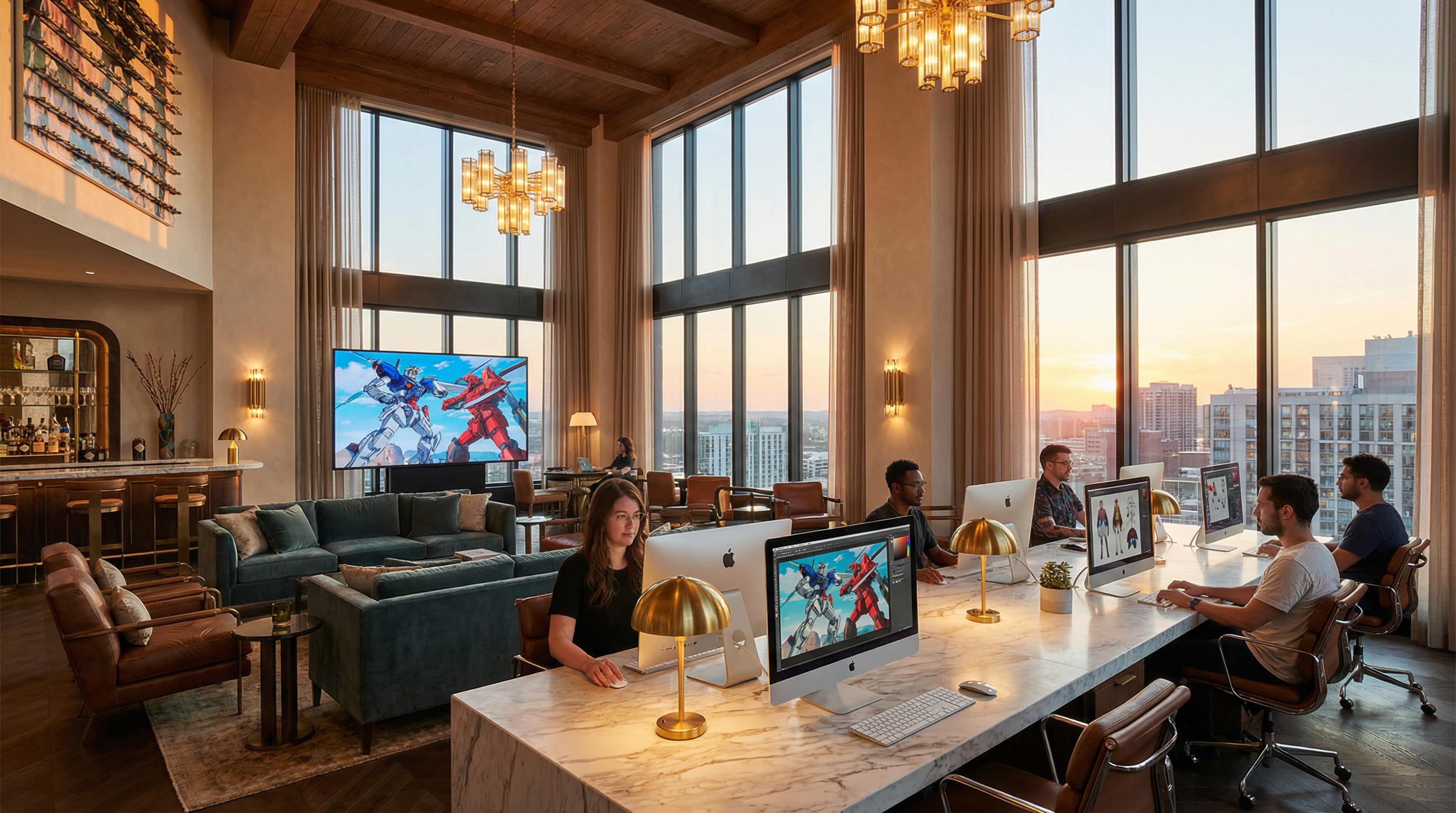 高清3D动漫办公环境